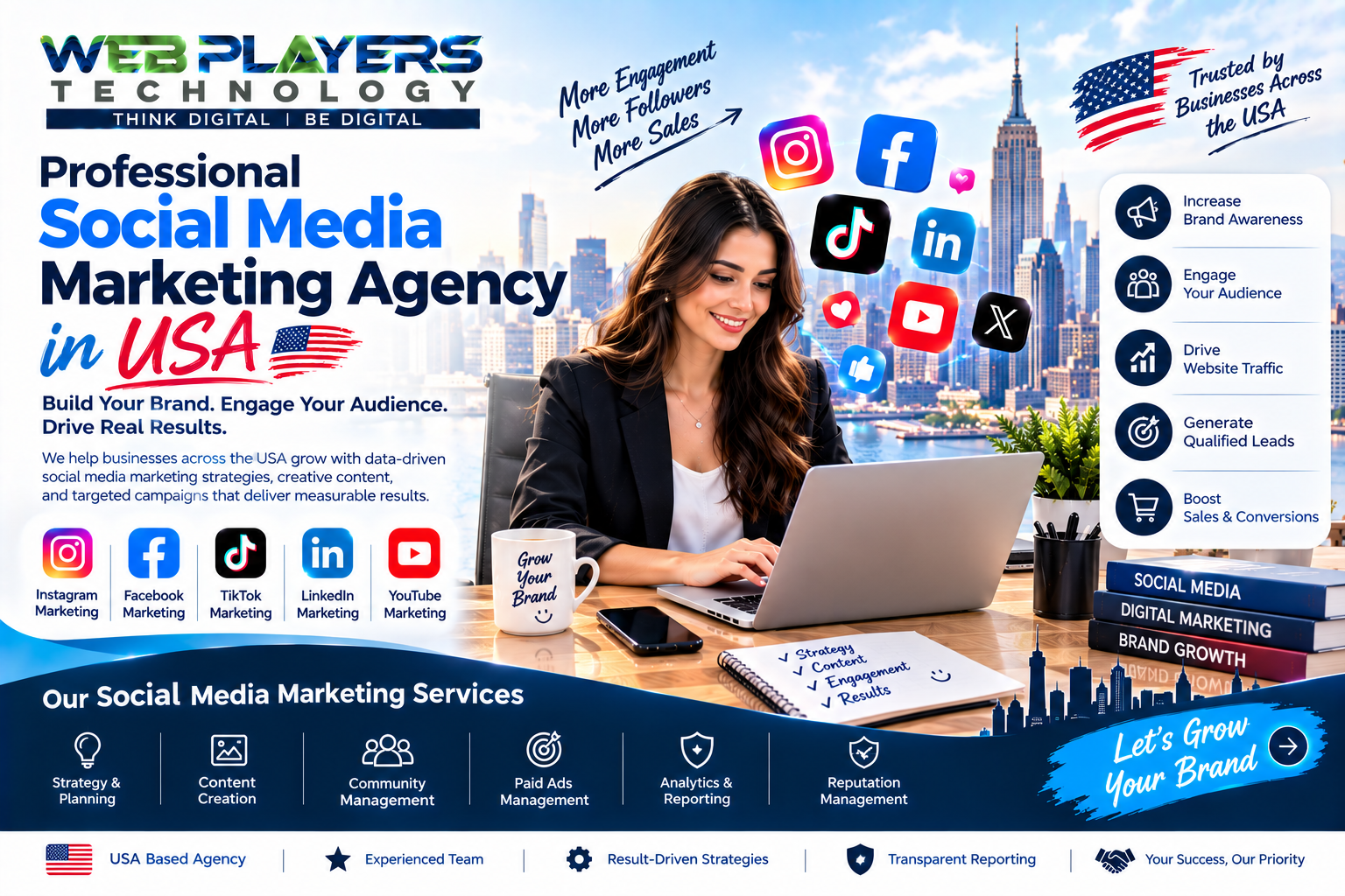 Professional Social Media Marketing Agency USA for Business Growth